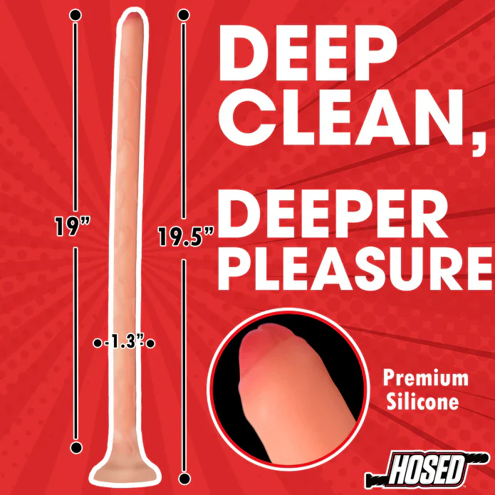 Hosed 19" Slim Silicone Enema Hose - Image 3