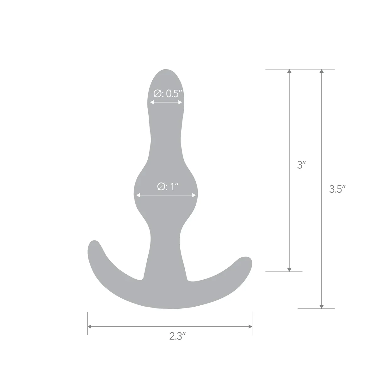 3.5" Tear Drop Butt Plug by Blue Line - Image 5