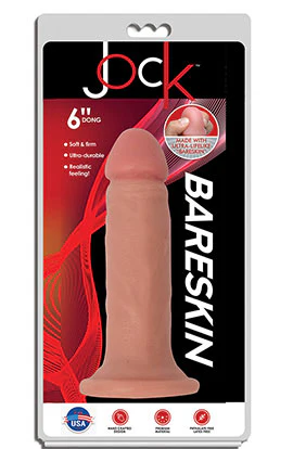 6" BARESKIN DILDO BY JOCK w/o BALLS - Light - Image 3