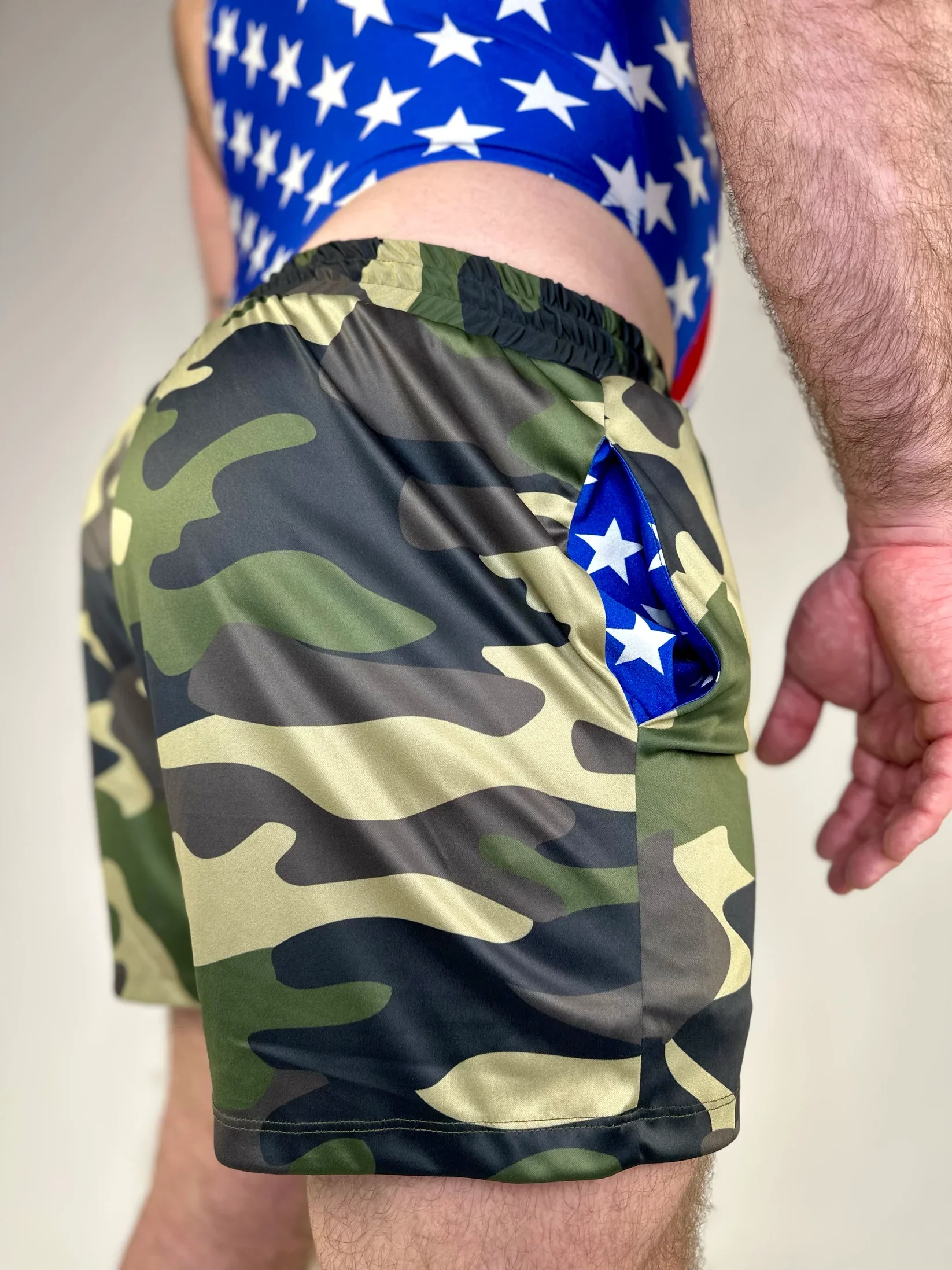 Alfons Dovana Camo USA Shorts - Image 7
