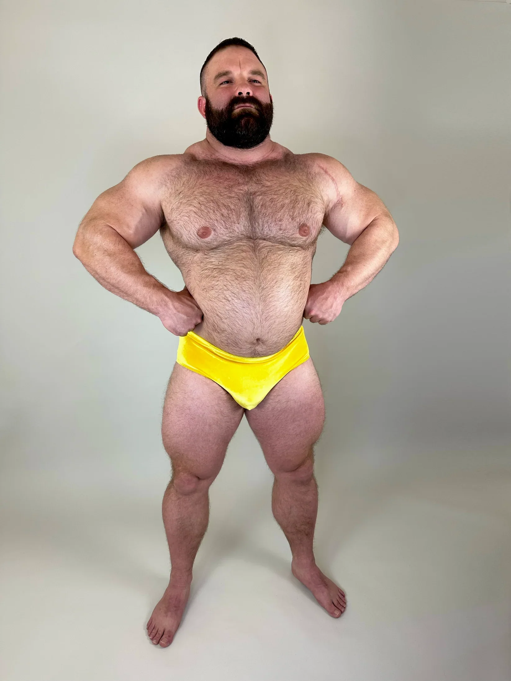 Alfons Dovana Gold Velvet Brief - Image 4