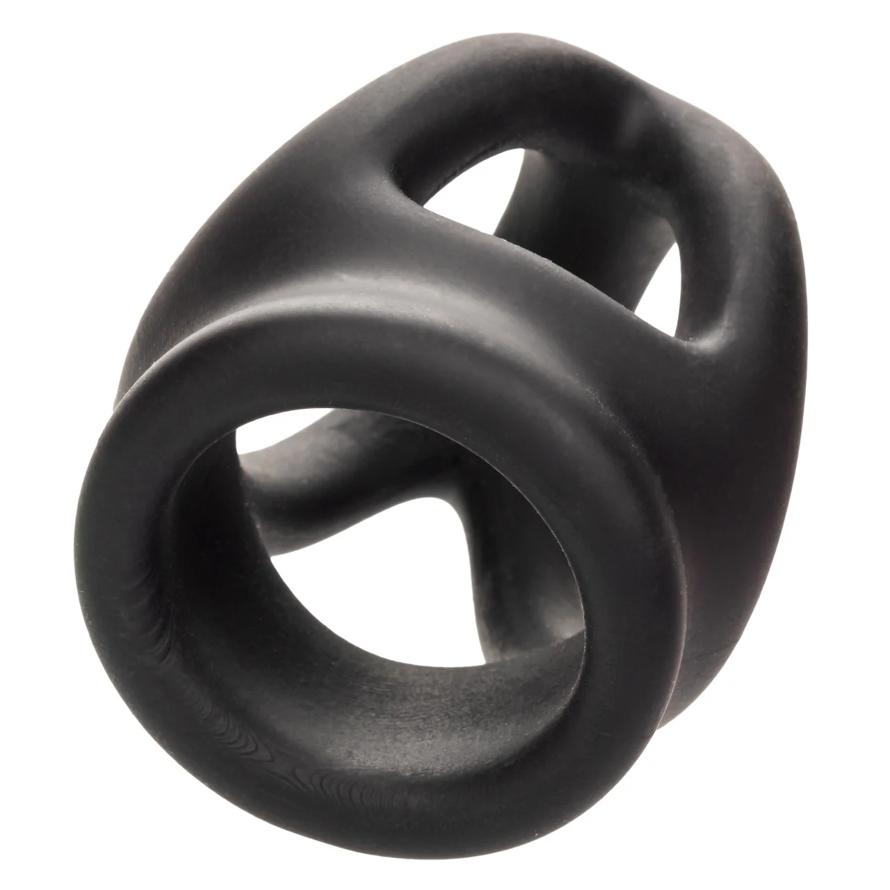 Alpha Liquid Silicone Dual Cage & Ring - Black - Image 15