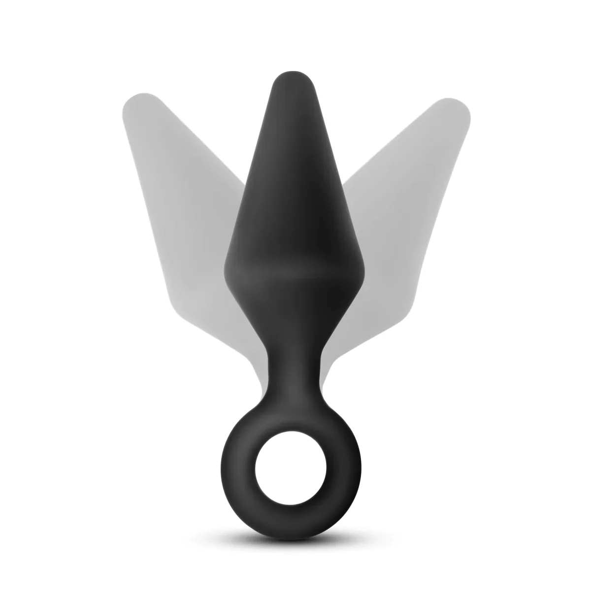 Anal Adventures Platinum Loop Black 3-Inch Anal Plug - Image 2
