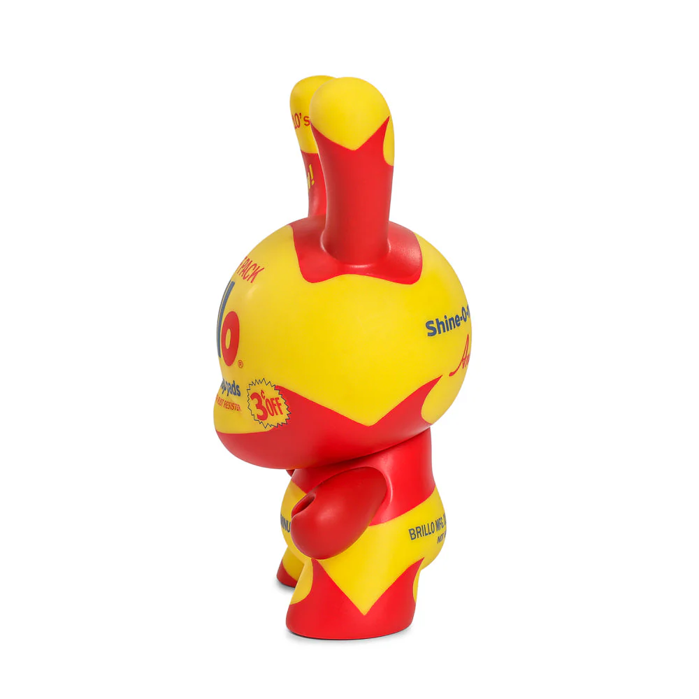 ANDY WARHOL 8 IN MASTERPIECE VINYL YELLOW BRILLO BOX DUNNY - Image 11