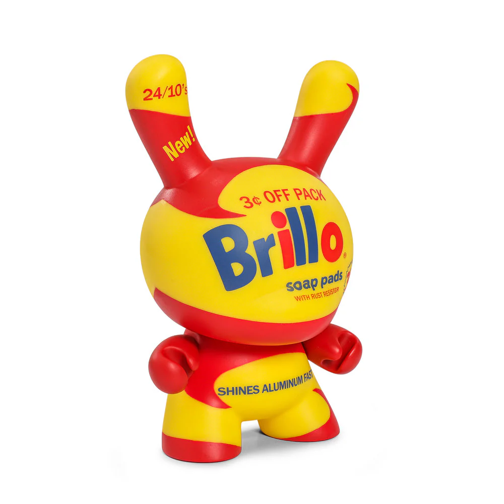 ANDY WARHOL 8 IN MASTERPIECE VINYL YELLOW BRILLO BOX DUNNY - Image 6