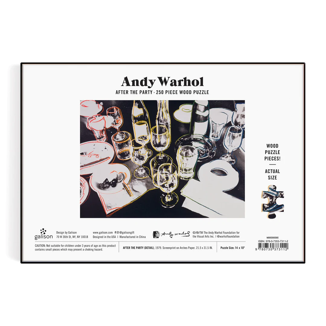 Andy Warhol After the Party 250 Piece Wood Puzzle - Image 6