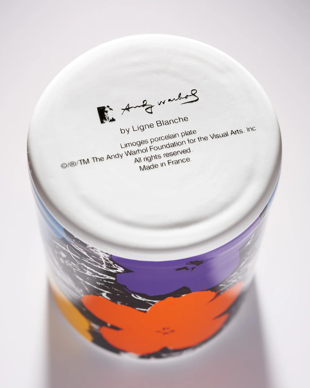 Andy Warhol Red / Yellow Flower Candle - Image 3