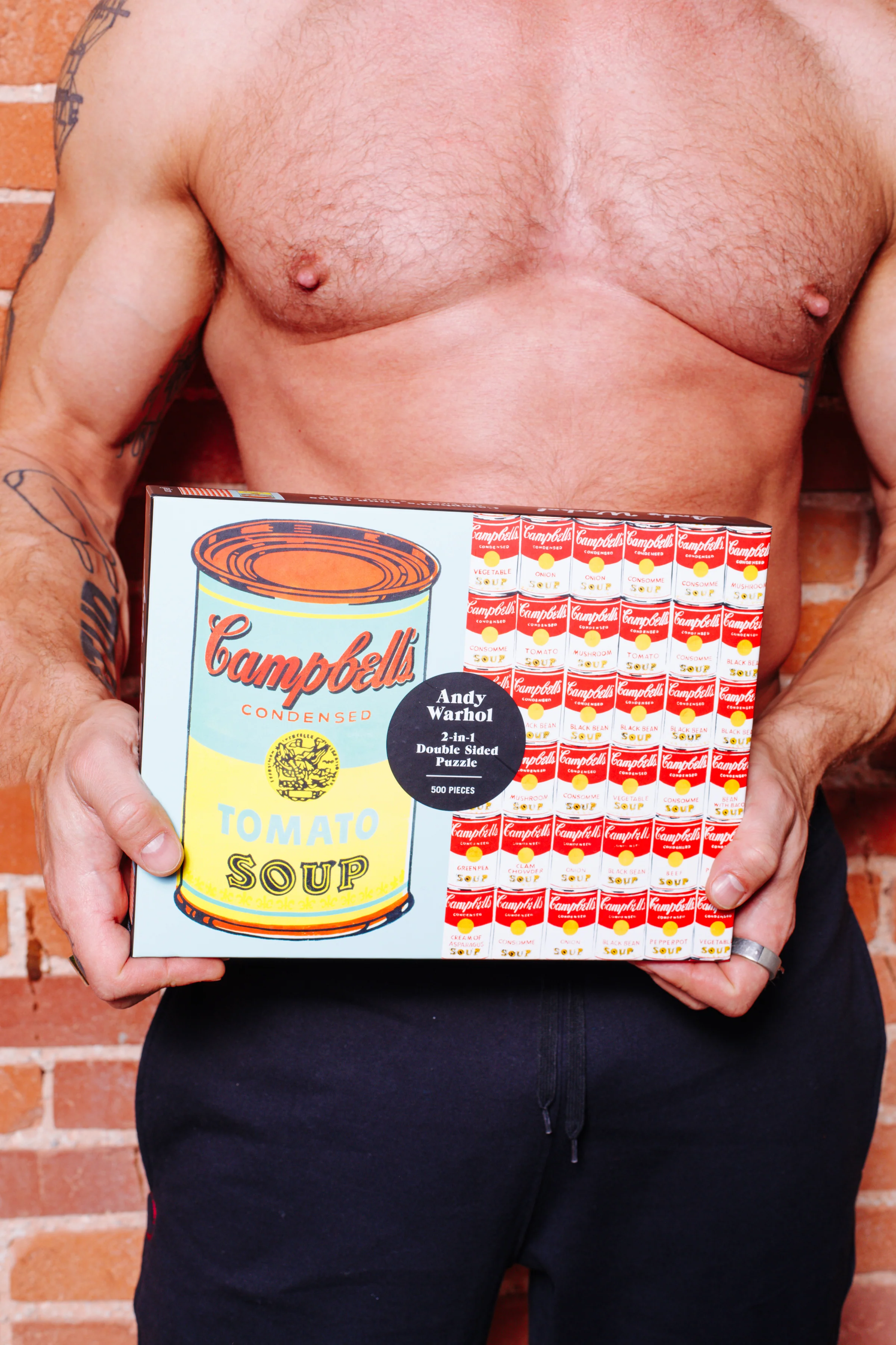 Andy Warhol Soup Can 2-Sided 500 Piece Puzzle - Image 2