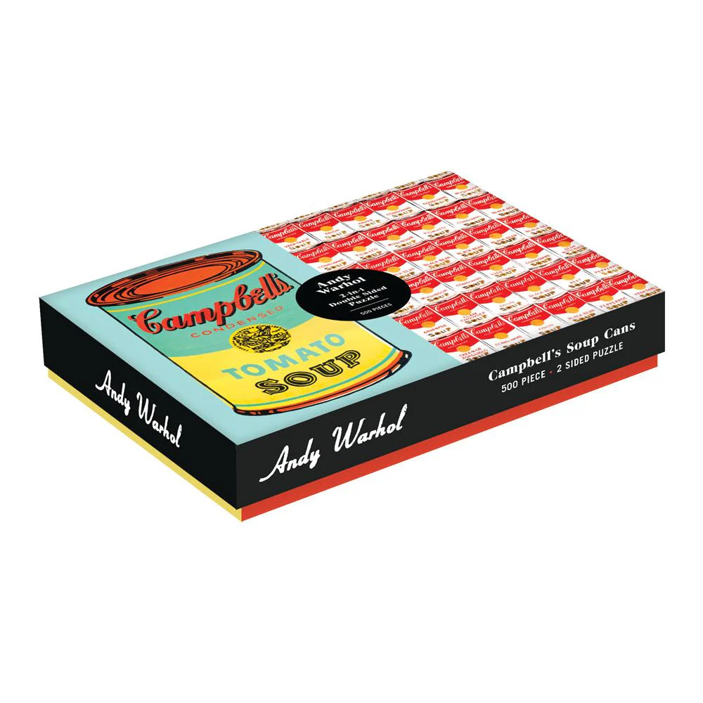 Andy Warhol Soup Can 2-Sided 500 Piece Puzzle - Image 7