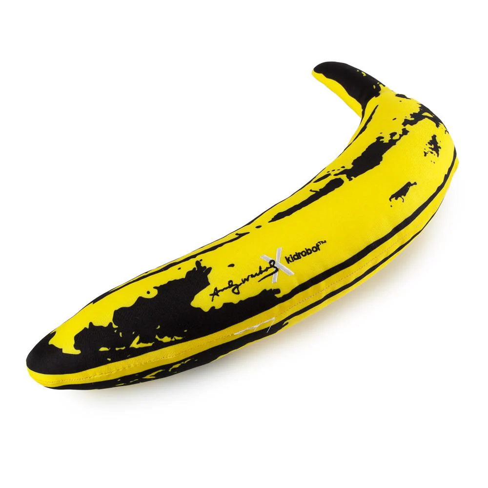 Andy Warhol Yellow Banana Pop Art Plush by Kidrobot - Image 3