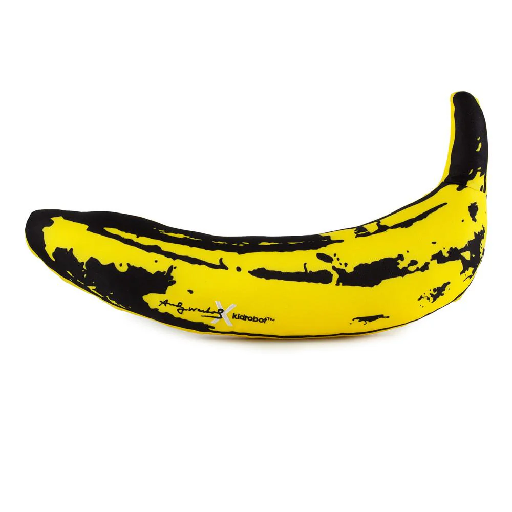 Andy Warhol Yellow Banana Pop Art Plush by Kidrobot - Image 4