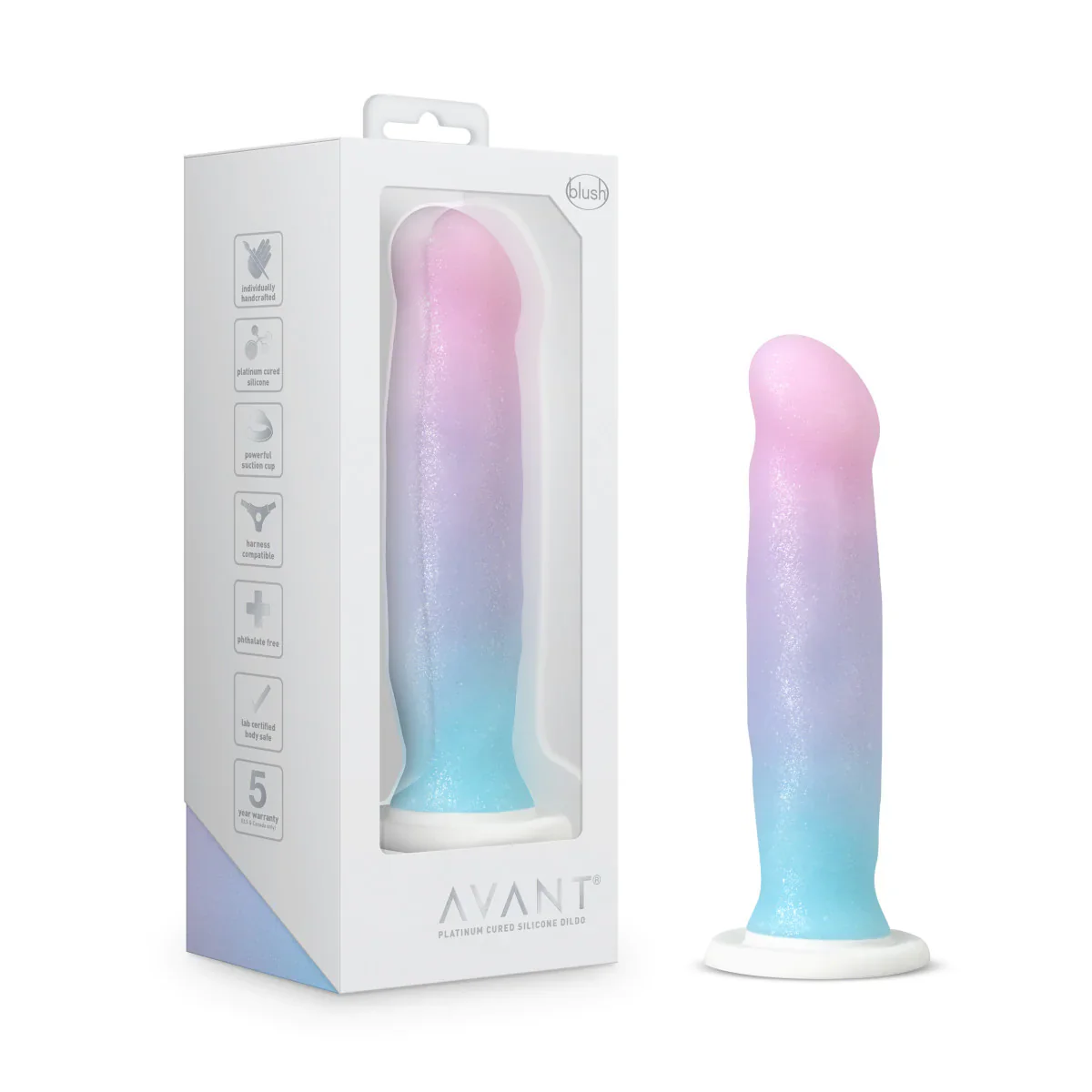 Avant Lucky D17: Artisan 8 Inch Dildo with Suction Cup Base - Image 4