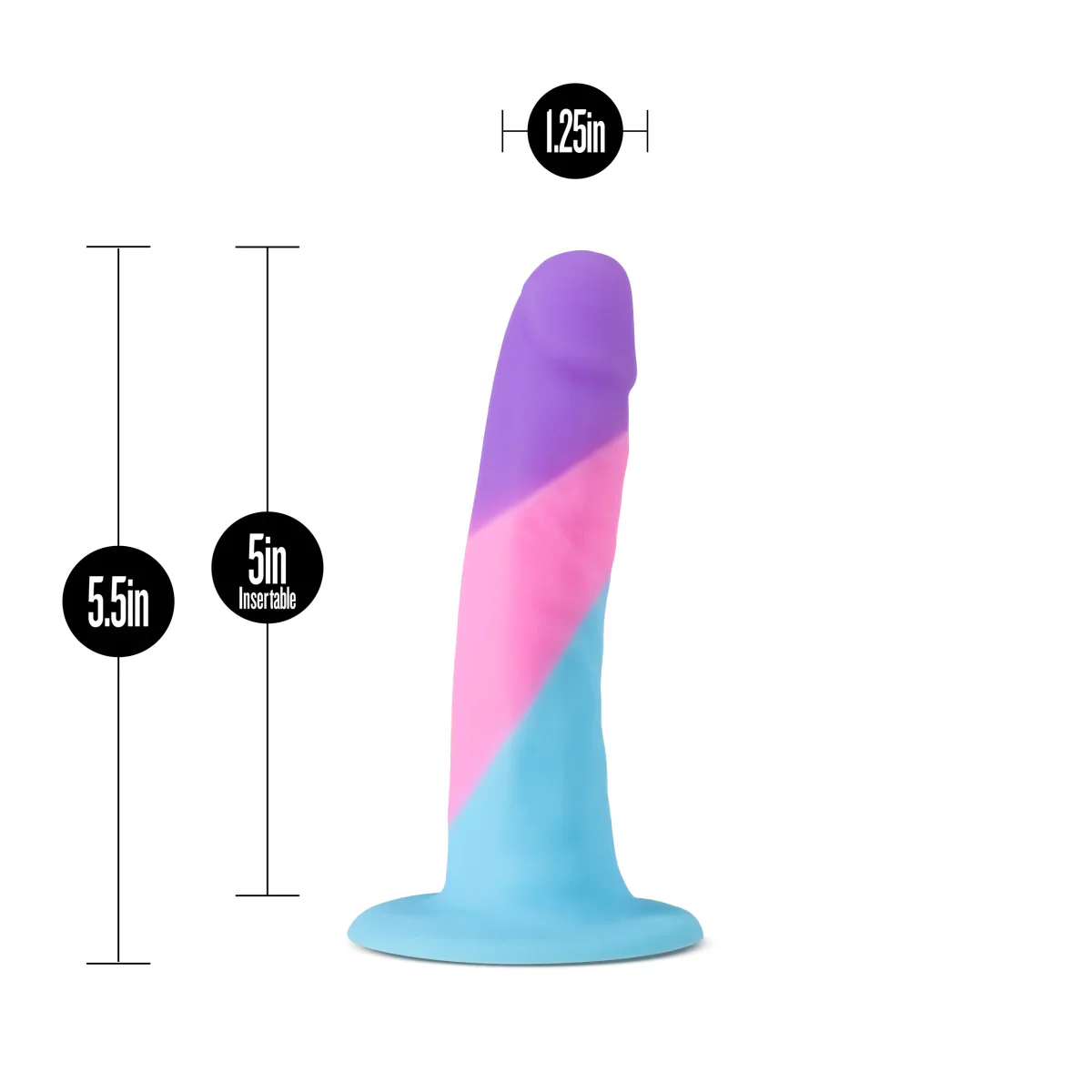 Avant D15 Vision Of Love Silicone Dildo 5.5in - Image 3