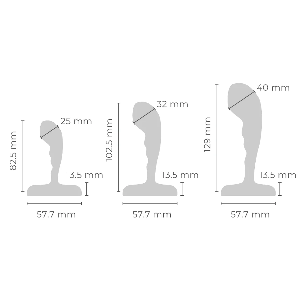 B-Vibe Stainless Steel P-Spot Training Set - Image 14