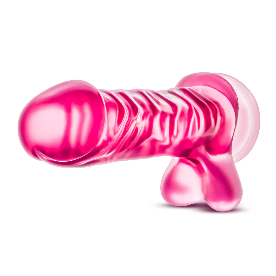 B Yours Basic 8 Realistic Pink 9-Inch Long Dildo - Image 4