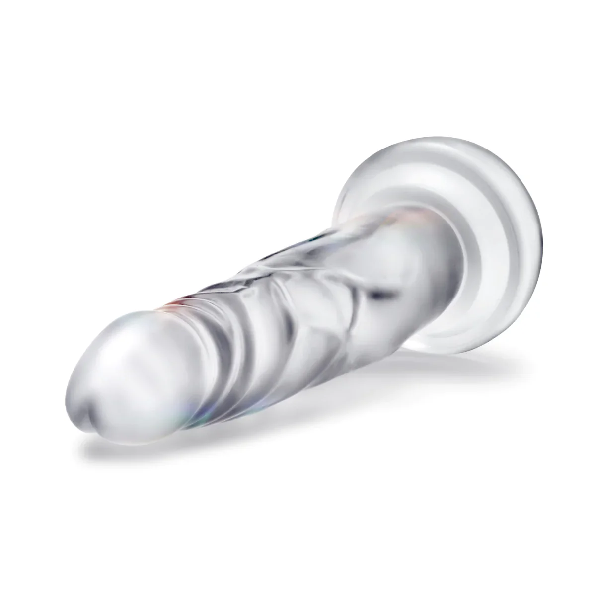 B Yours Diamond Crystal Realistic Clear 7.5-Inch Long Dildo - Image 4