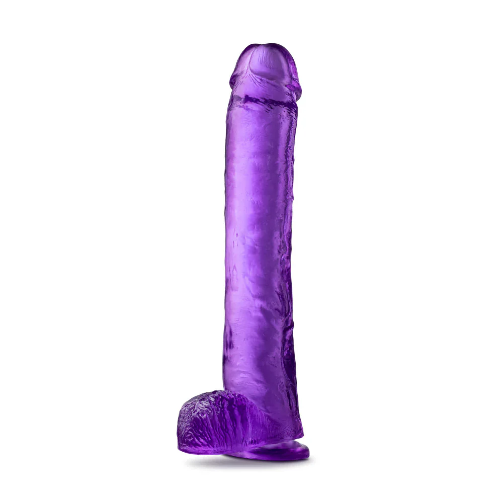 B Yours Plus Hefty N’ Hung Purple 14-Inch Long Dildo - Image 6