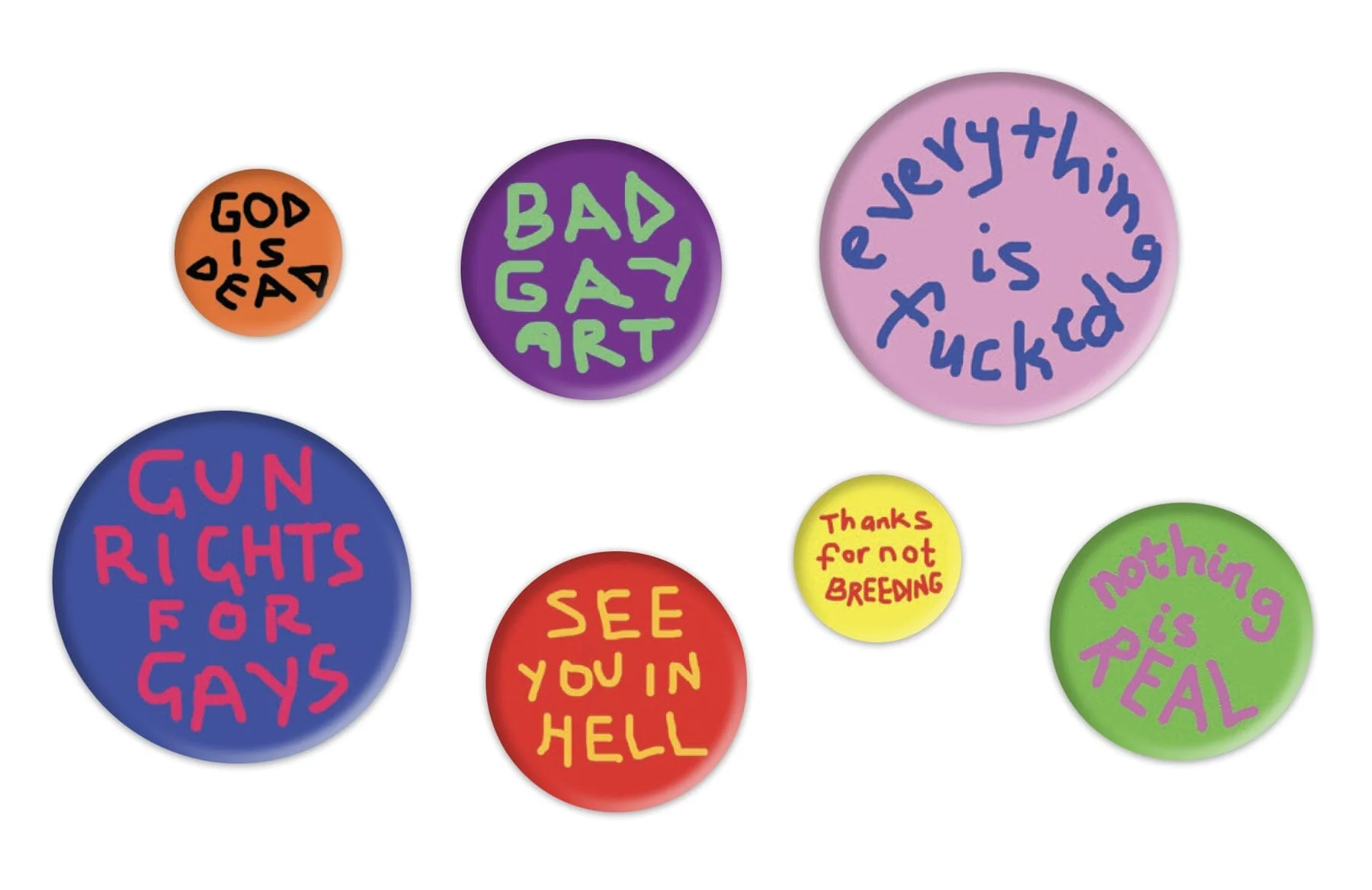 Badge Set of 7 by Paul Yore x Third Drawer Down - Image 2