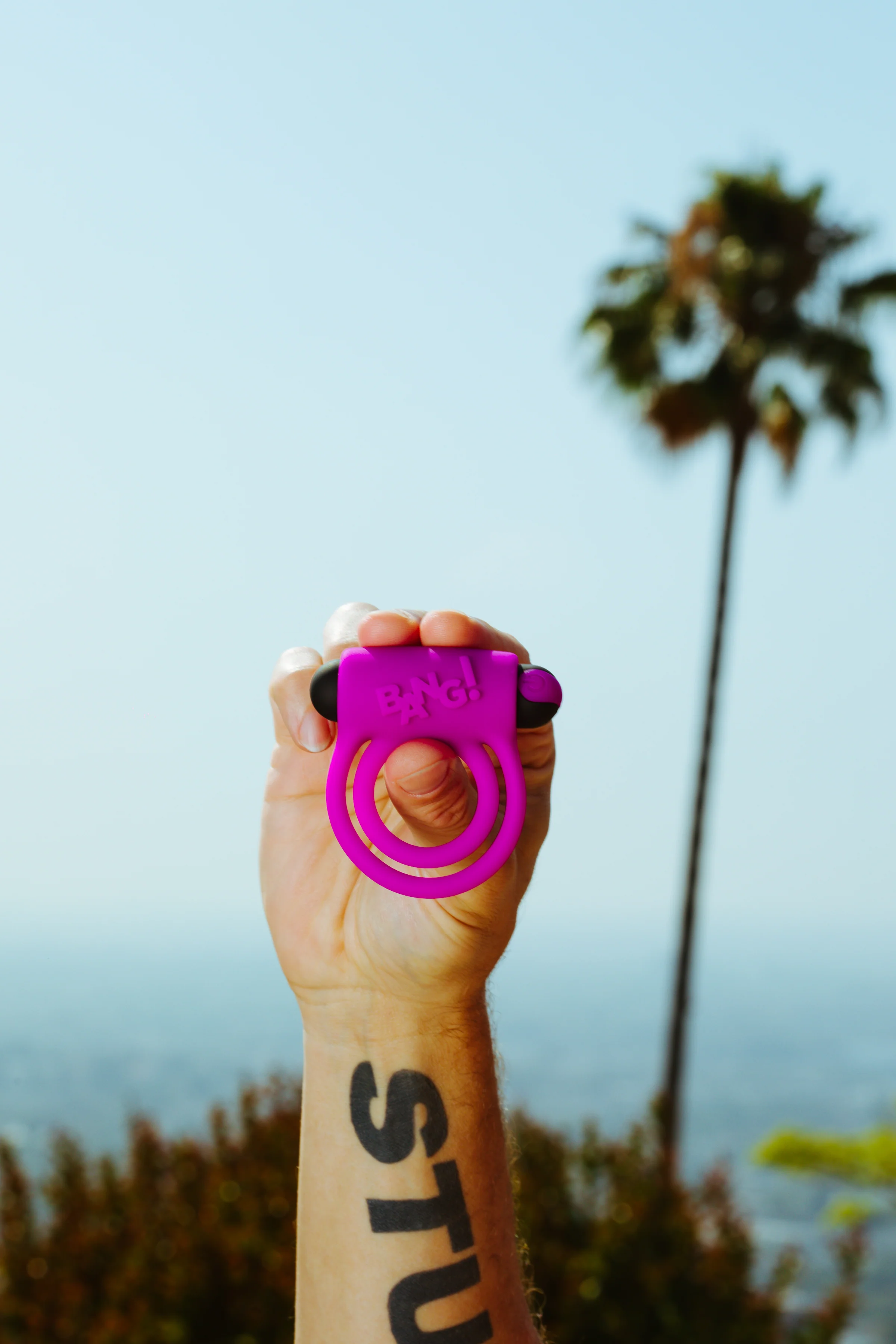 BANG Remote Control 28X Vibrating Cock Ring & Bullet - Purple - Image 8