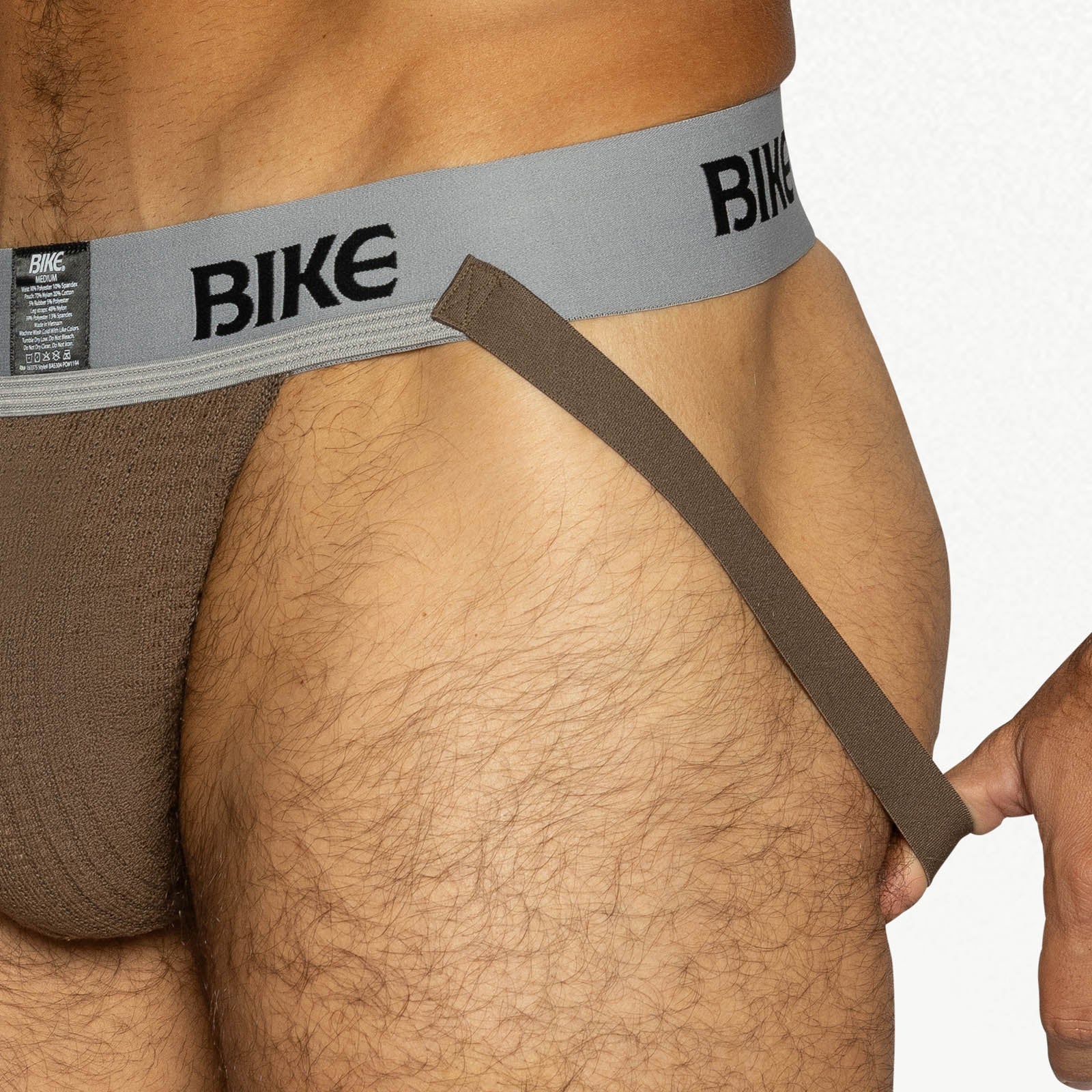BIKE Classic Jockstrap - Brown - Image 4