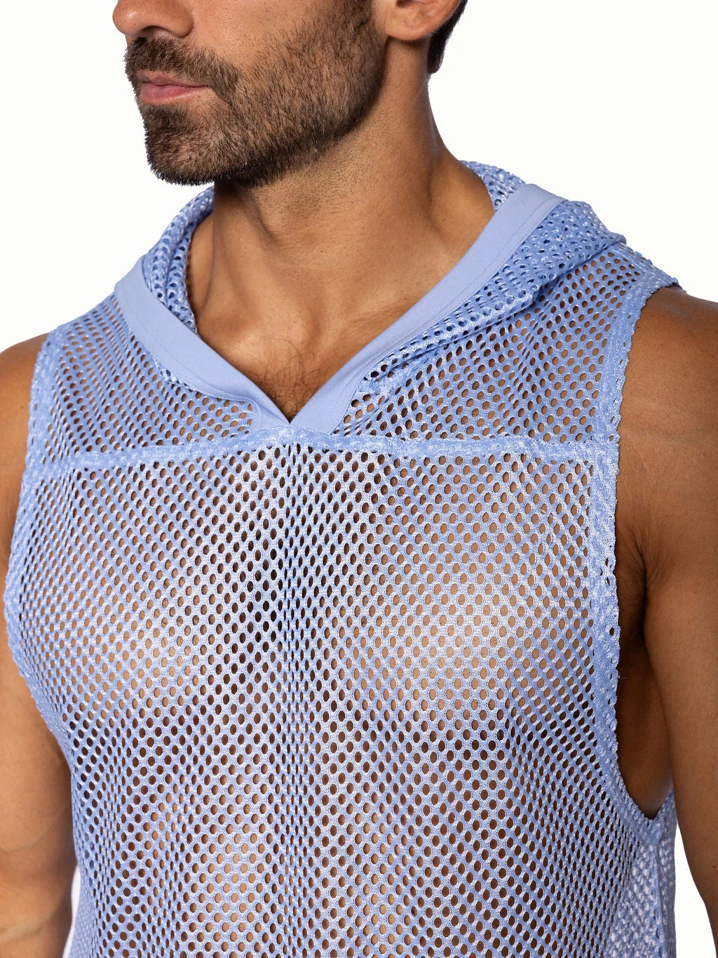 BIKE Hooded Sleeveless Practice Jersey - Ice Blue - Image 6