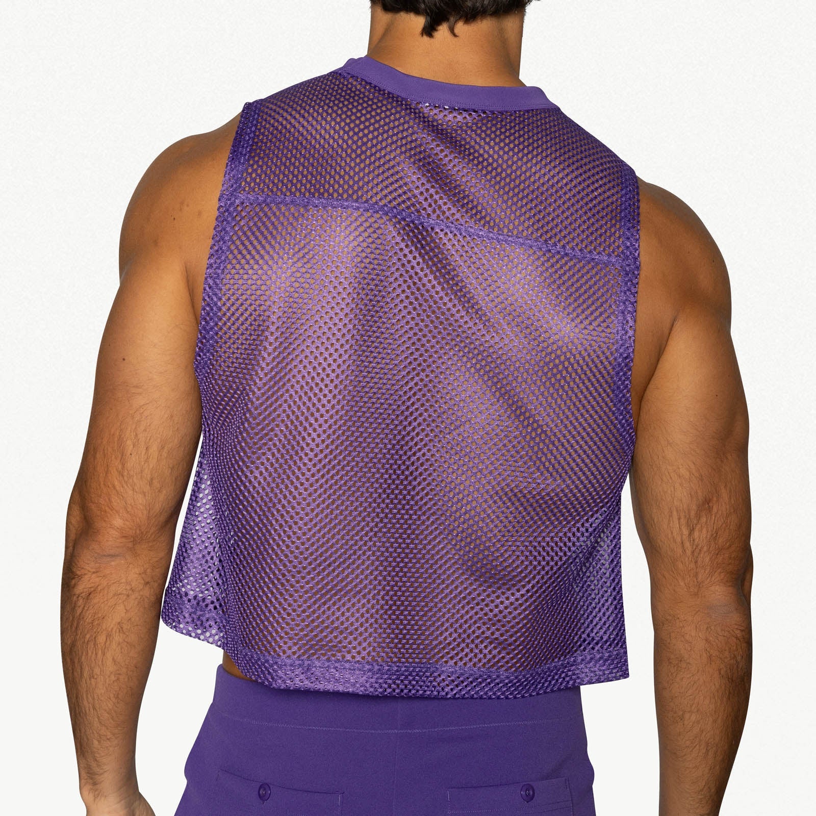 BIKE Short Sleeveless Practice Jersey - Purple - Image 4