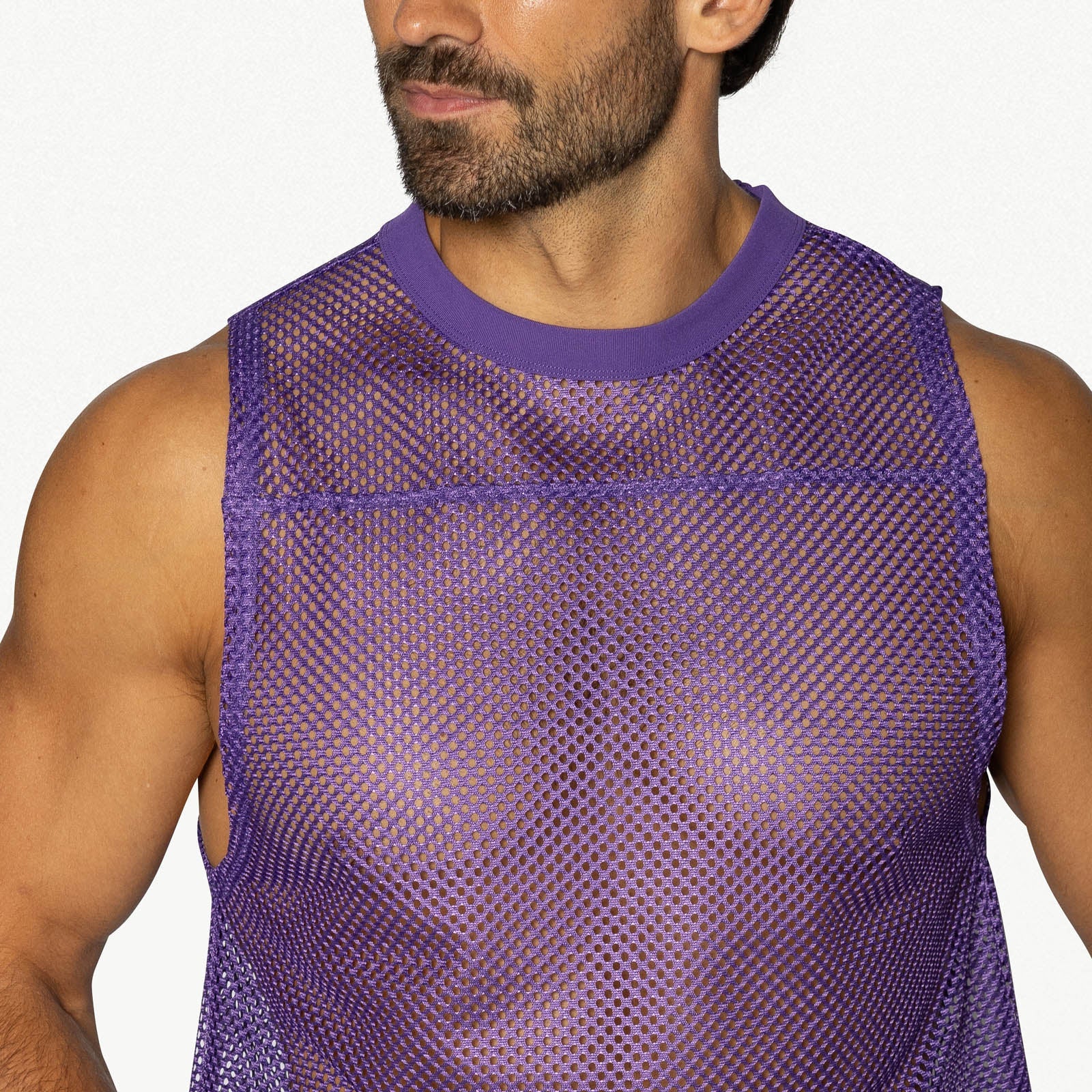 BIKE Short Sleeveless Practice Jersey - Purple - Image 5