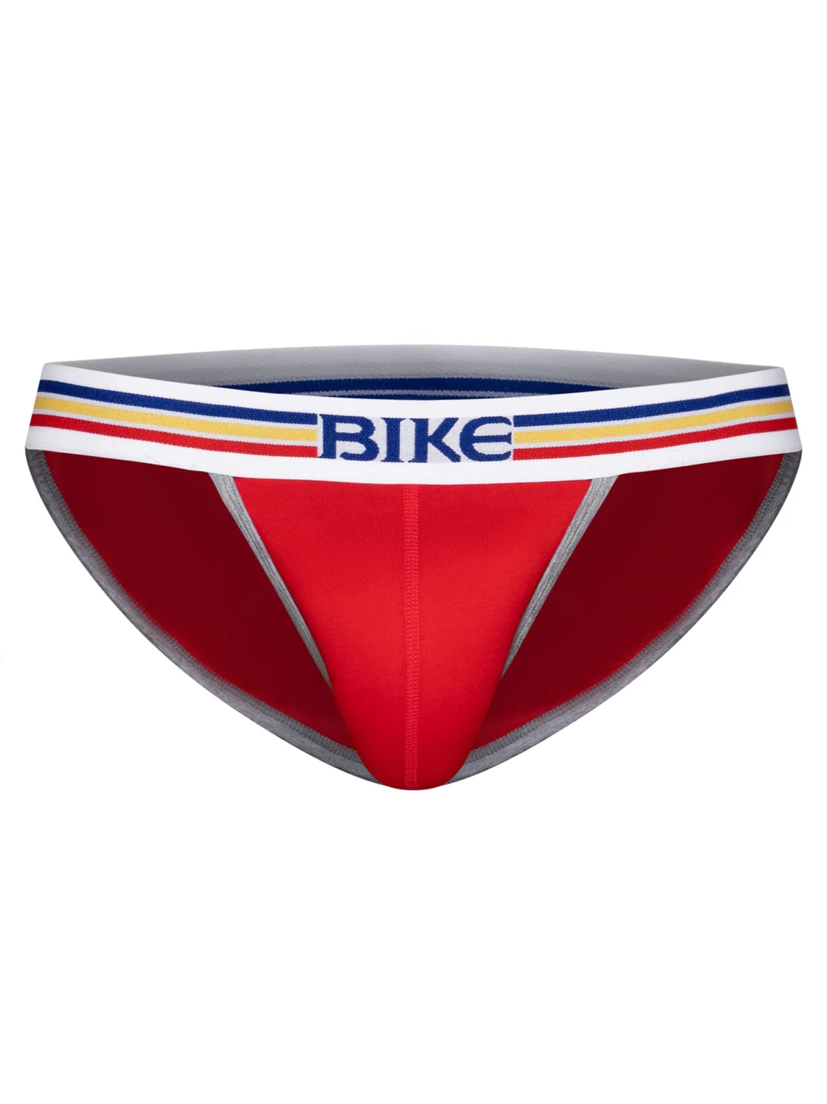 BIKE Stretch Cotton Jock Brief -  Samba Red - Image 2
