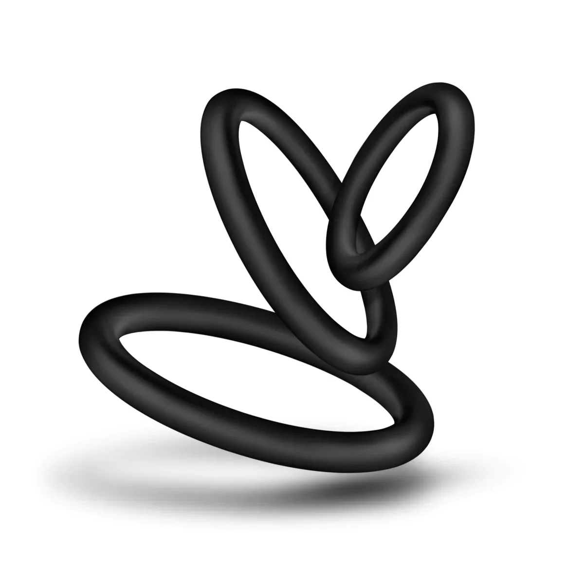 Blush Performance VS4: Black Penis Rings 3-Sizes - Image 6