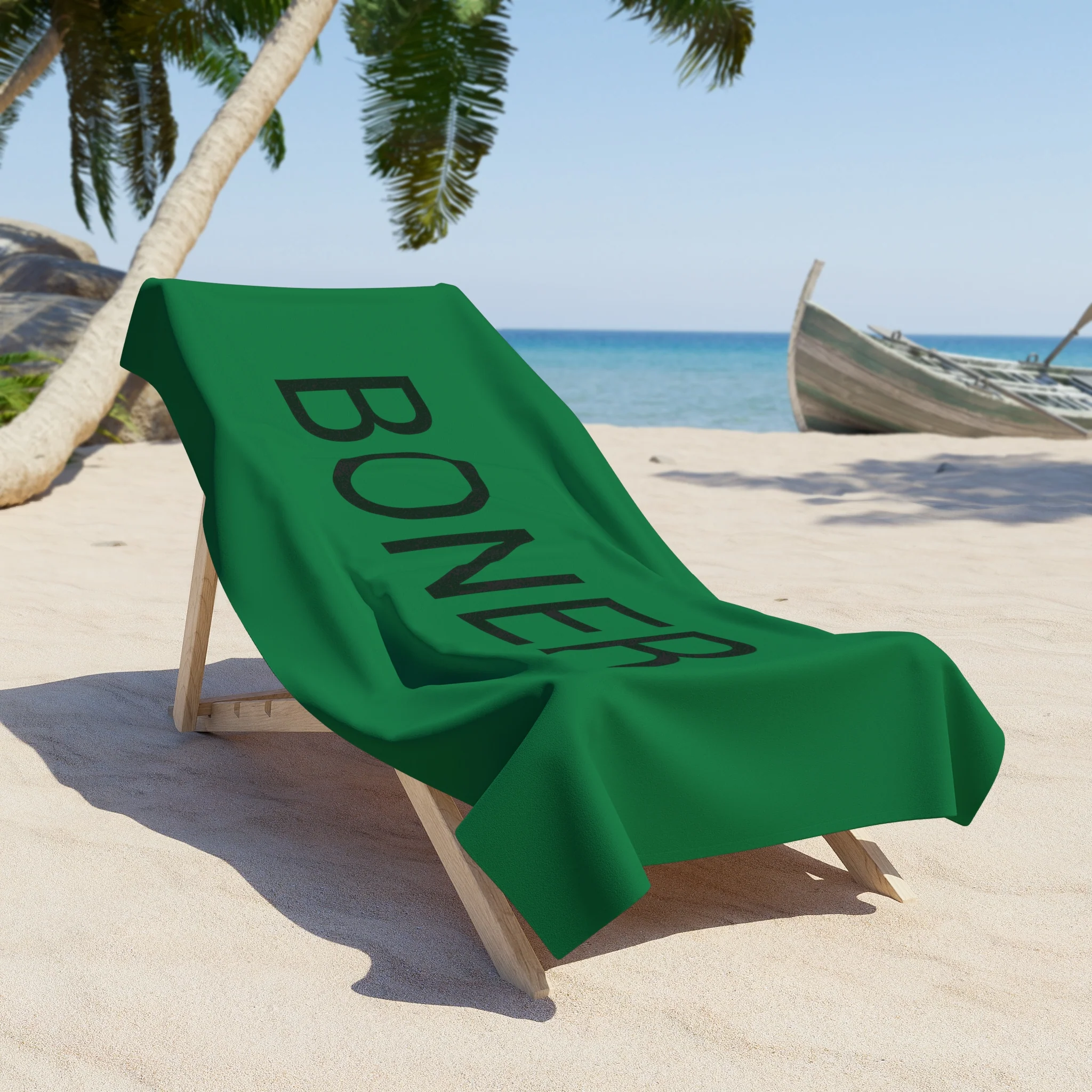 BONER Beach Towel by CULTUREEDIT - Image 3