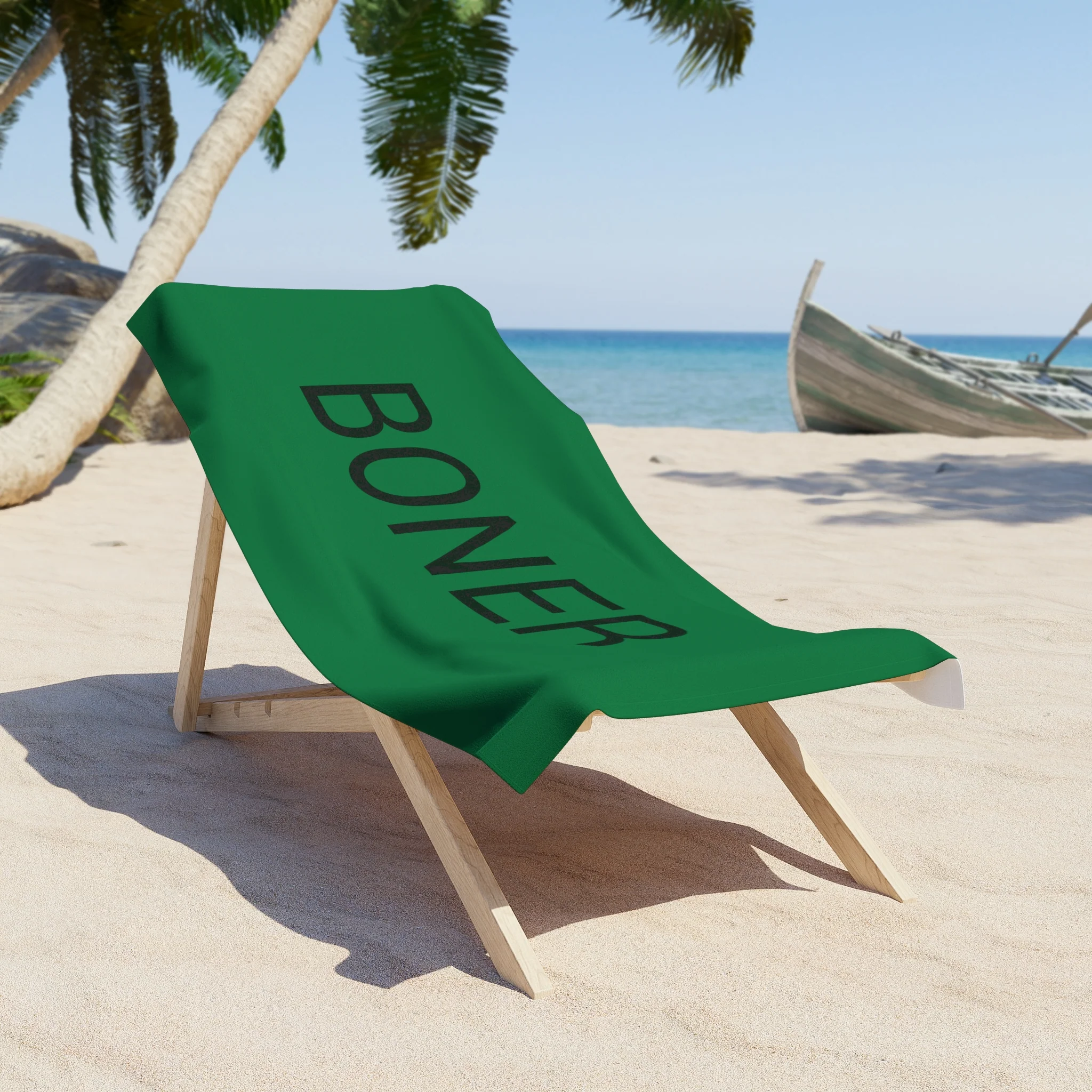 BONER Beach Towel by CULTUREEDIT - Image 4