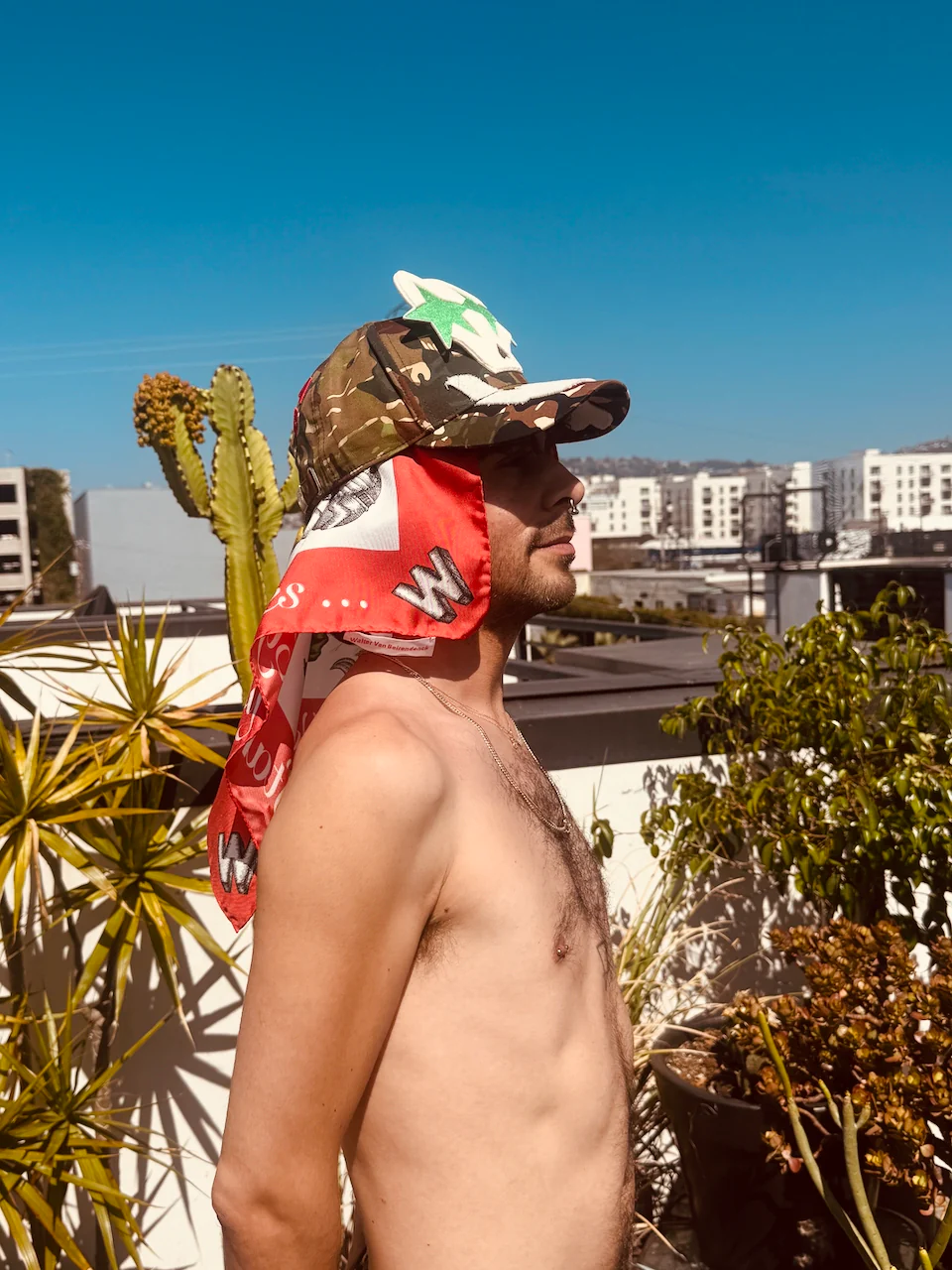 Camo Cap by Walter van Beirendonck - Military Green - Image 20