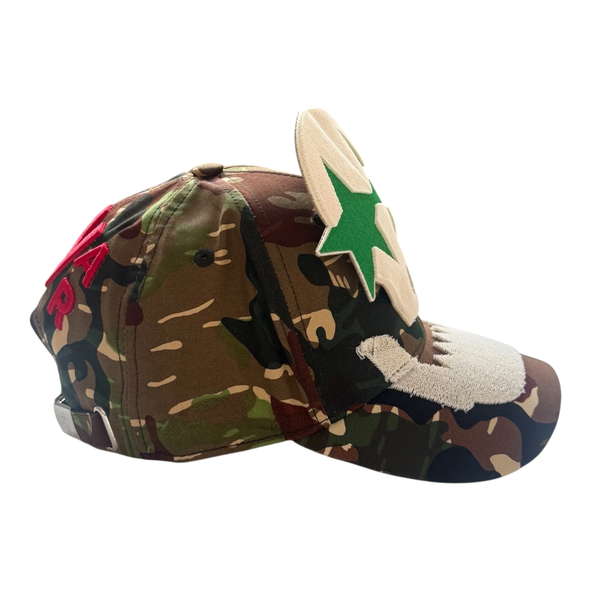 Camo Cap by Walter van Beirendonck - Military Green - Image 4