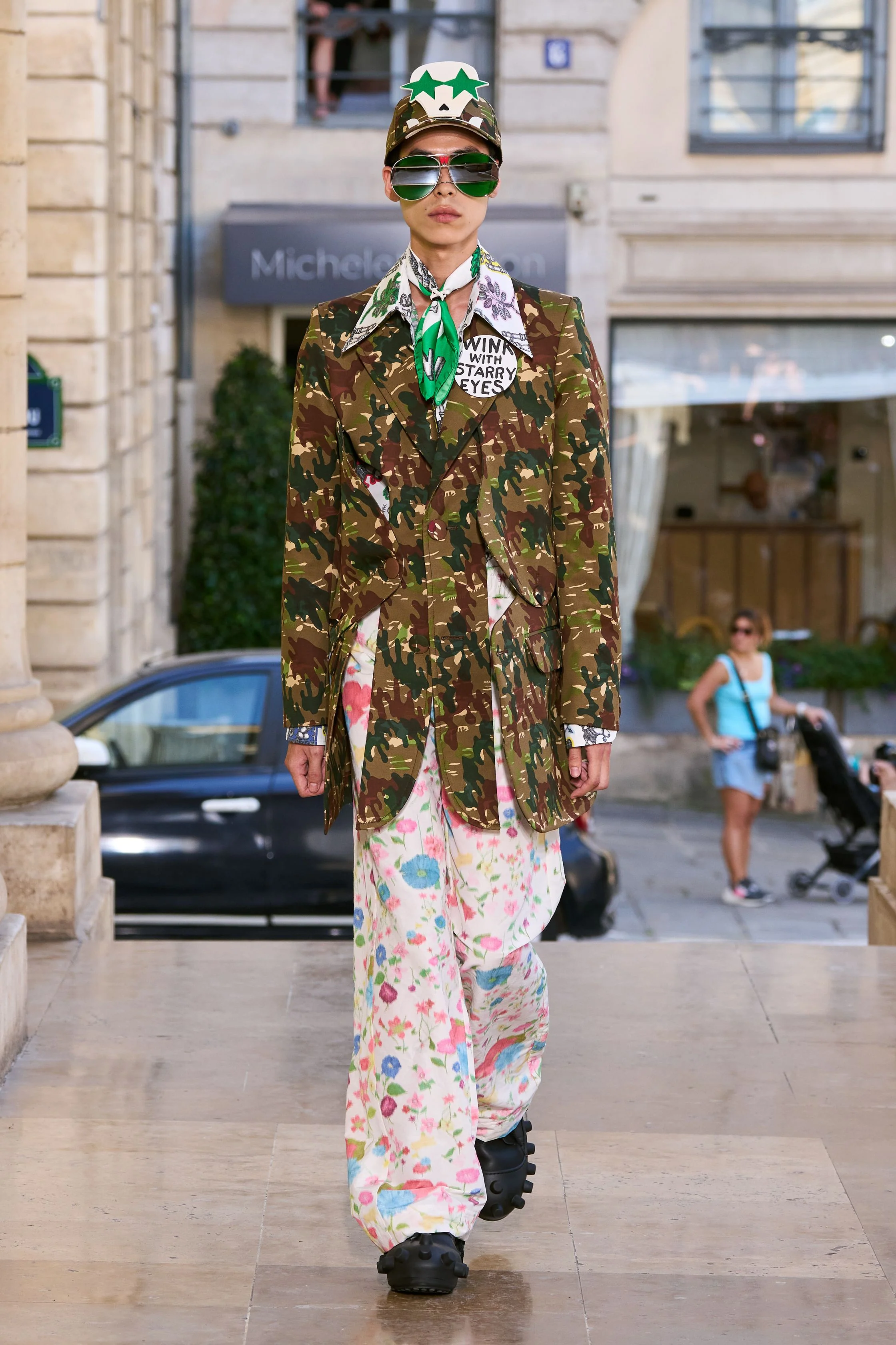 Camo Cap by Walter van Beirendonck - Military Green - Image 6