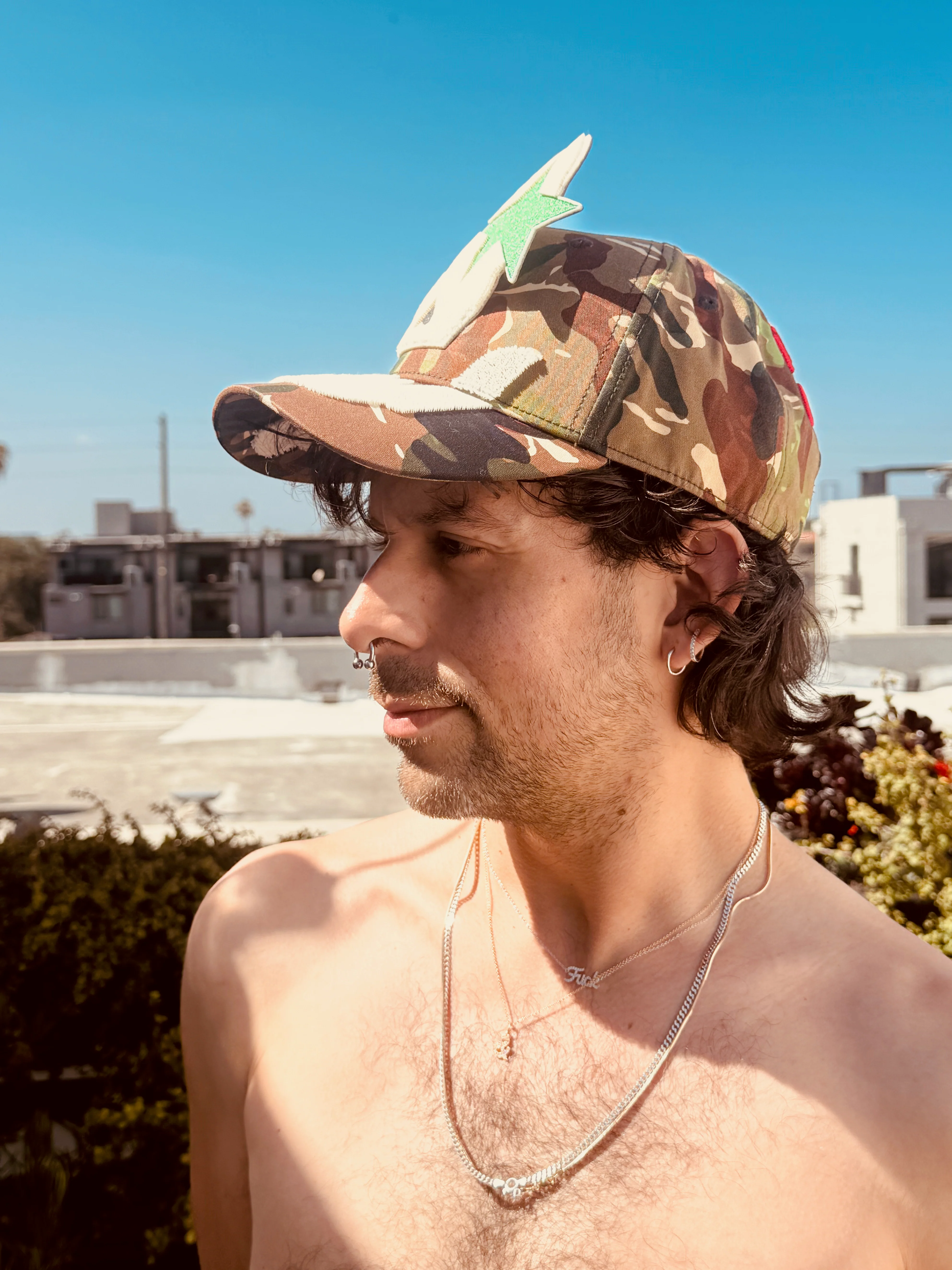 Camo Cap by Walter van Beirendonck - Military Green - Image 8