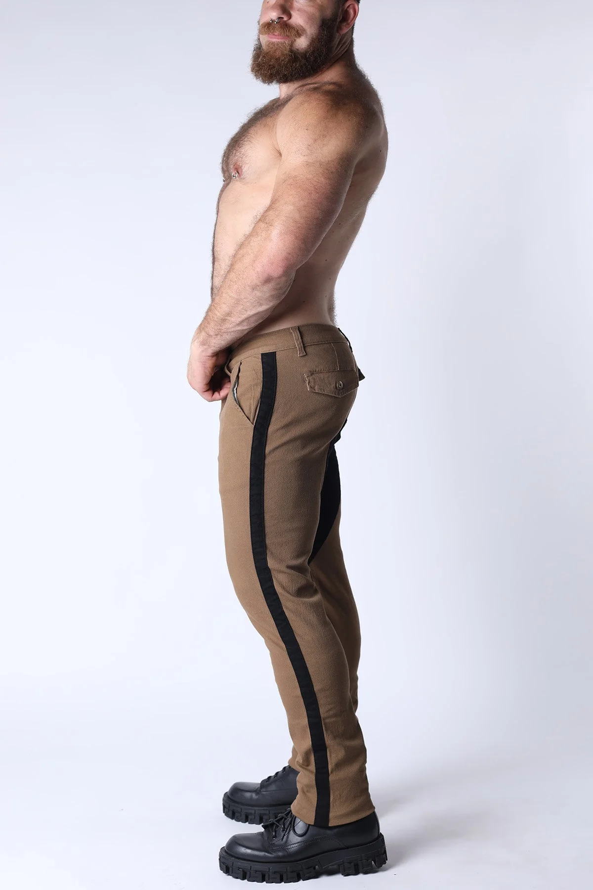 CELLBLOCK 13 Brigade Twill Saddle Zipper Pant- Tan Brown - Image 2