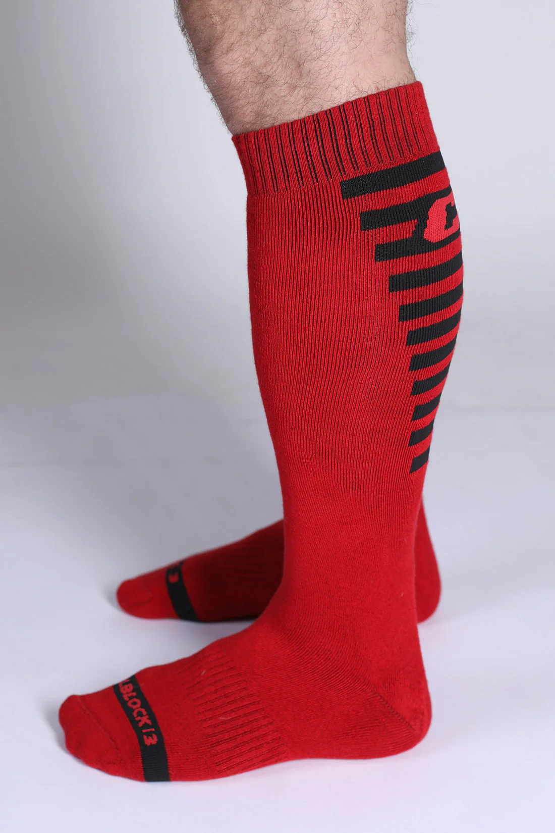 CELLBLOCK 13 Iron Grip Knee High Socks - Red - Image 3