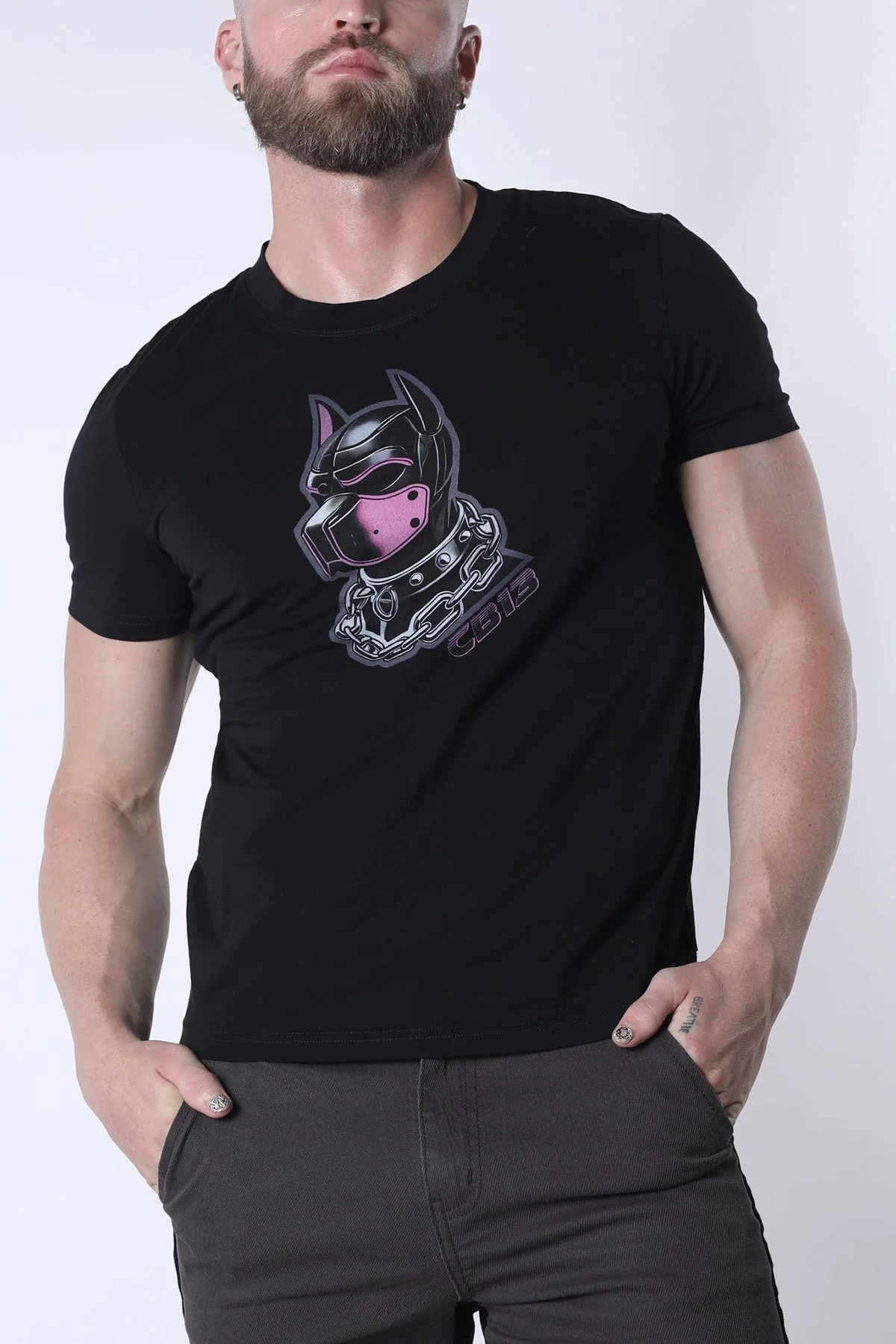 CELLBLOCK 13 Kennel Club DARK PUP Tee - Pink