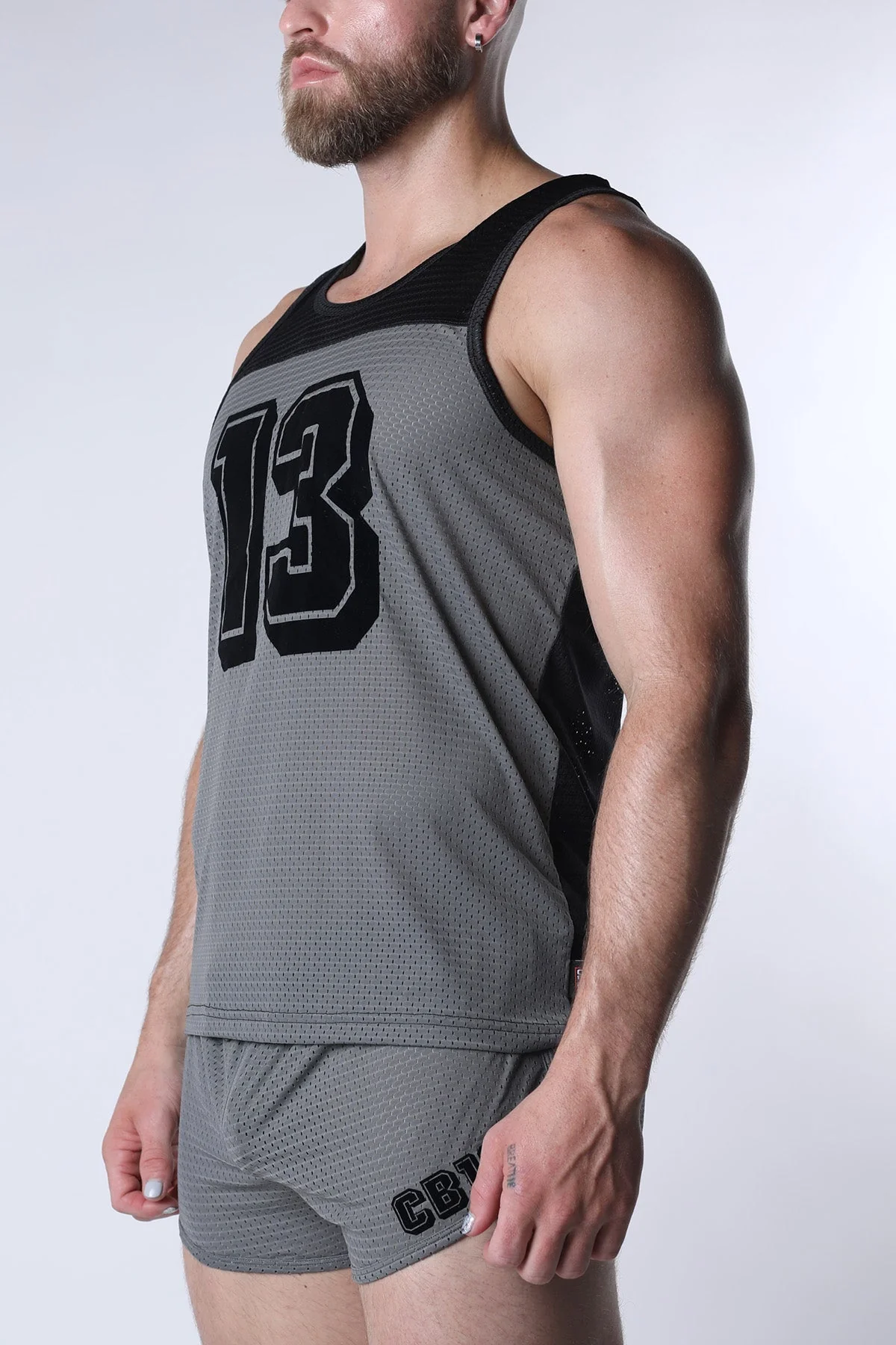 CELLBLOCK 13 Starter Mesh Tank Top - Gray - Image 3