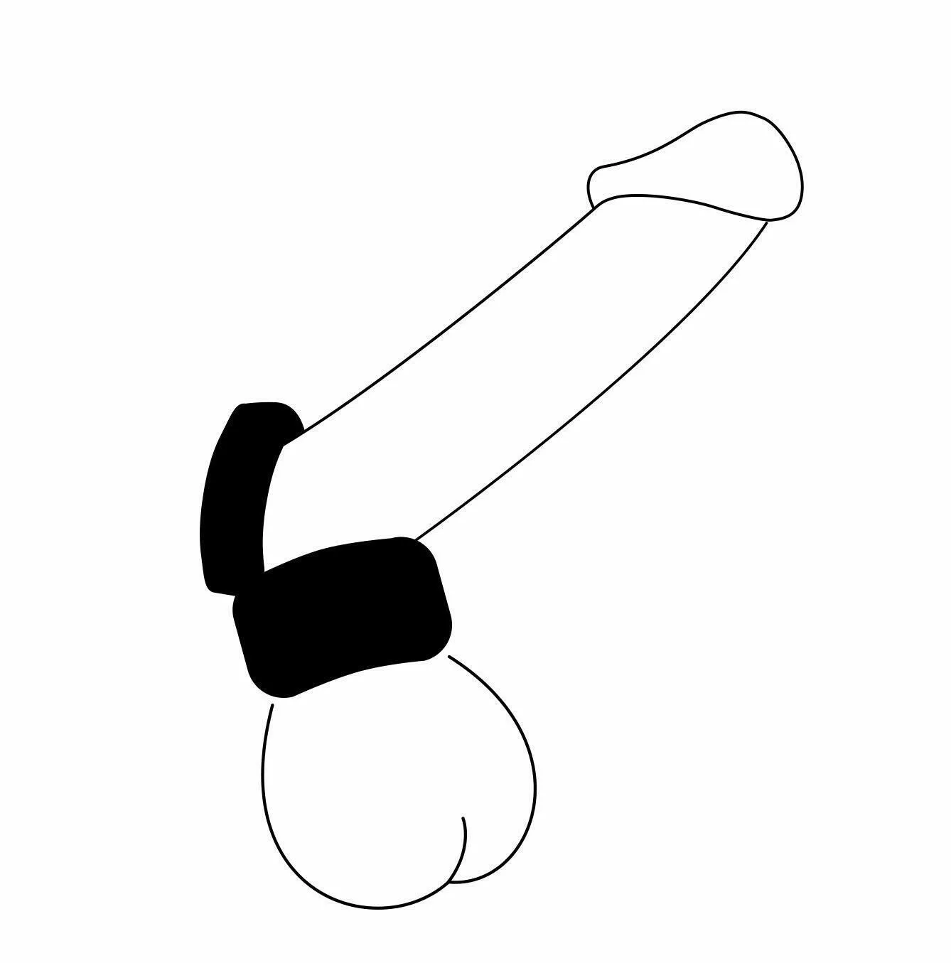 Cock and Ball Ring/ Stretcher by Perfect Fit - Black - Image 4