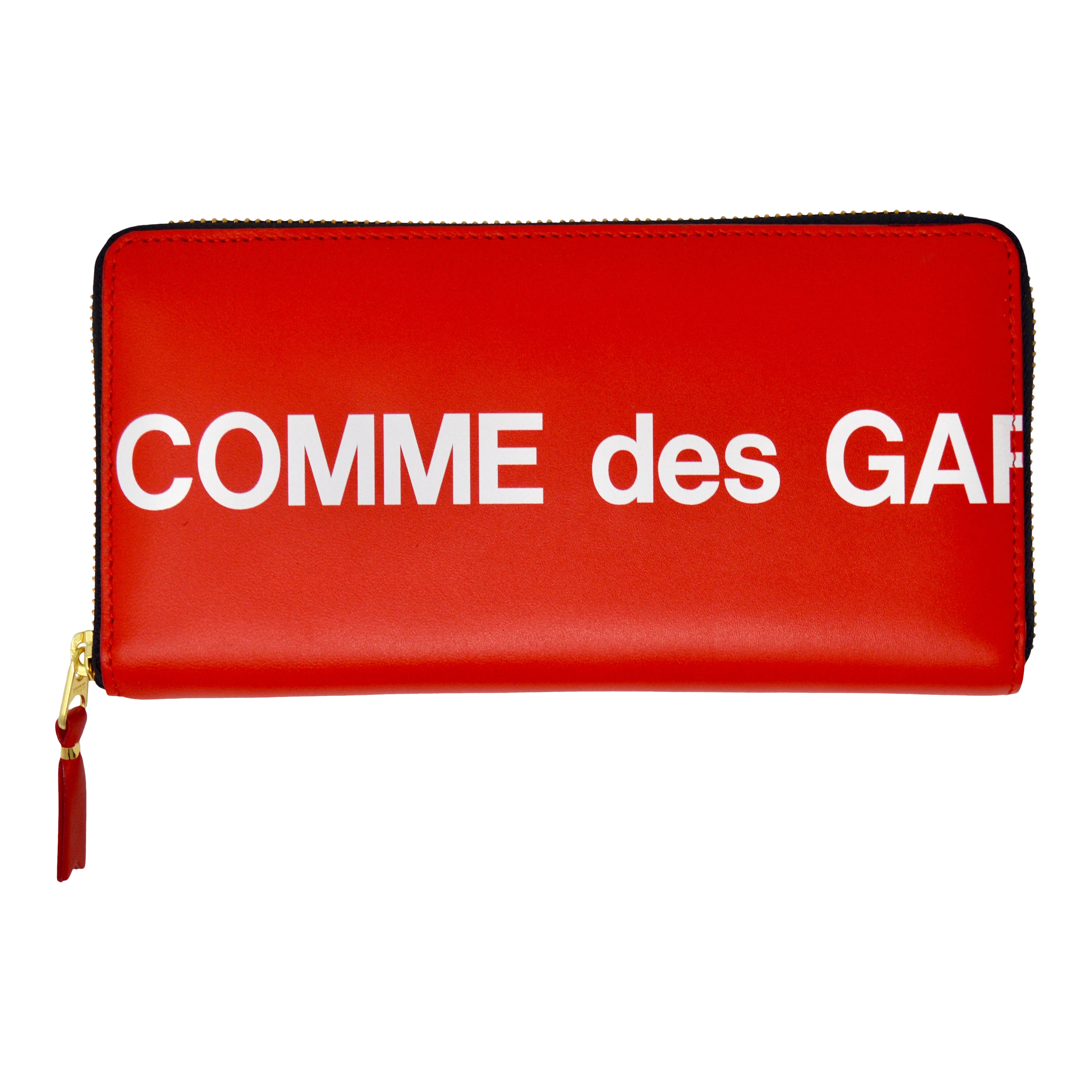 Comme des Garçons Huge Logo Zip Around Travel Wallet (Red) - Image 3