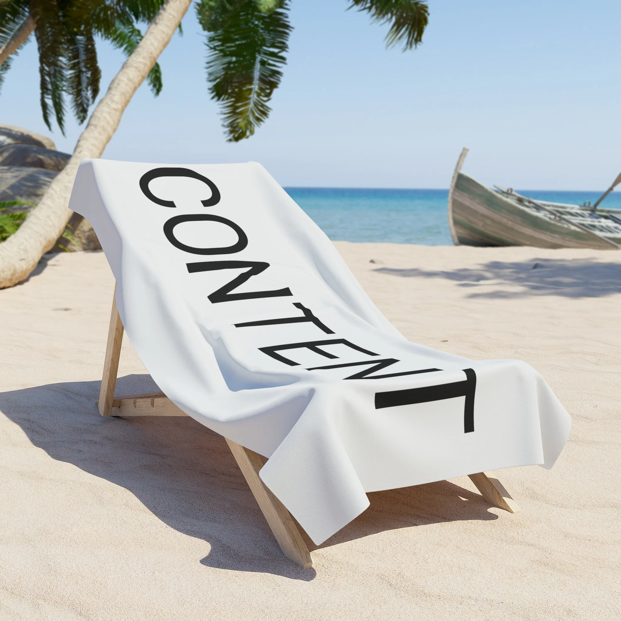 Content Beach Towel by CULTUREEDIT - Image 3