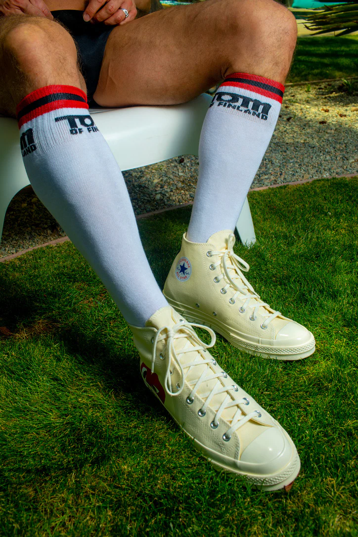 Comme Des Garçons Play Converse Single Heart Chuck Taylor All Star '70 High Top (beige) - Image 10