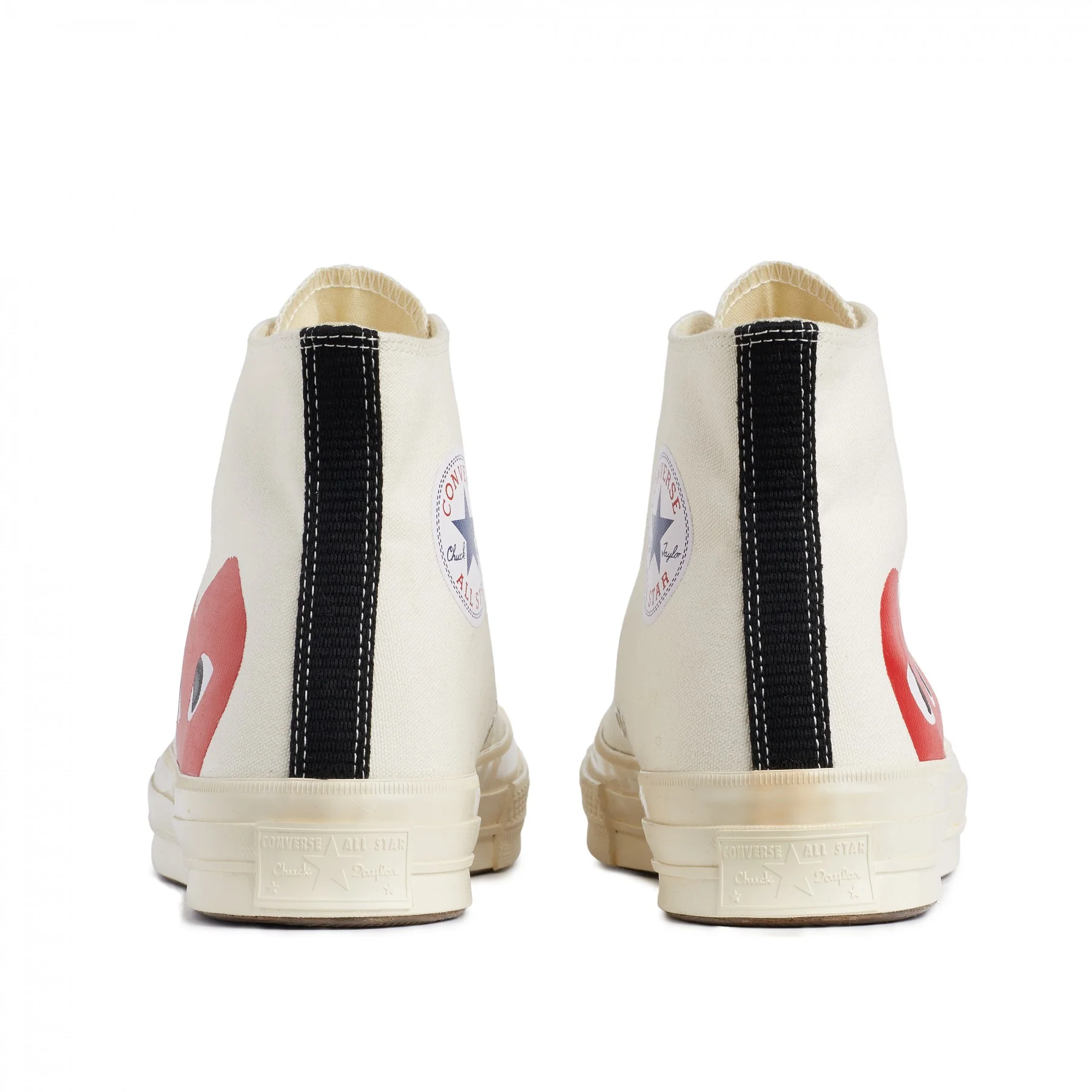 Comme Des Garçons Play Converse Single Heart Chuck Taylor All Star '70 High Top (beige) - Image 5