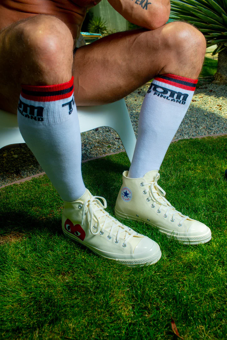 Comme Des Garçons Play Converse Single Heart Chuck Taylor All Star '70 High Top (beige) - Image 9