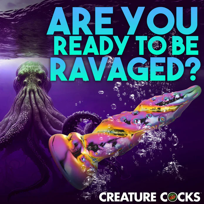 Creature Cock Enchantress Rainbow Glass Dildo - Image 3