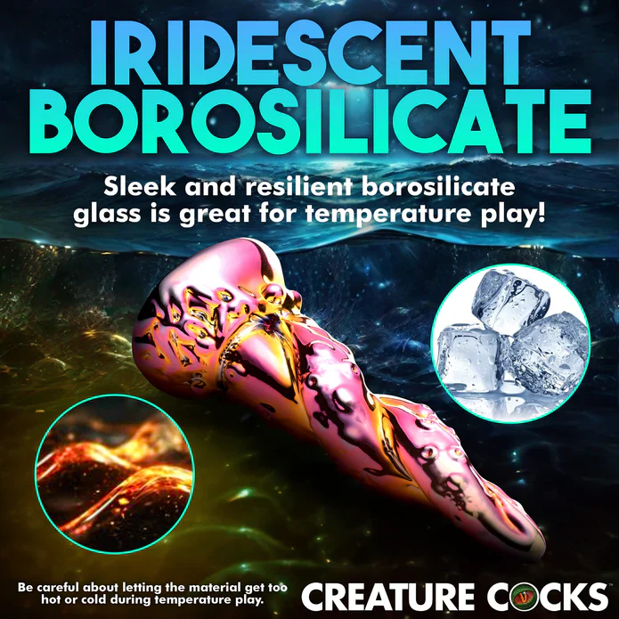 Creature Cock Enchantress Rainbow Glass Dildo - Image 7