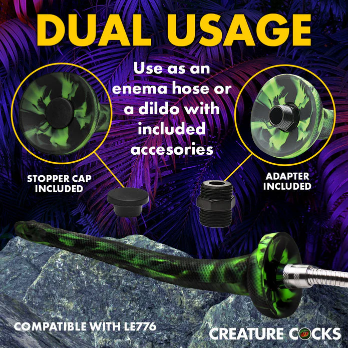 Creature Cock Spitting Serpent Silicone Enema Snake - Image 4