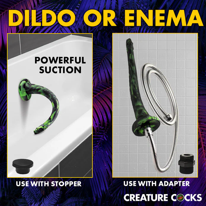 Creature Cock Spitting Serpent Silicone Enema Snake - Image 5