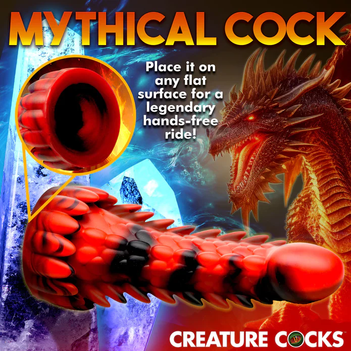 Creature Cocks Demon Rising Scaly Dragon Silicone Dildo - Image 9